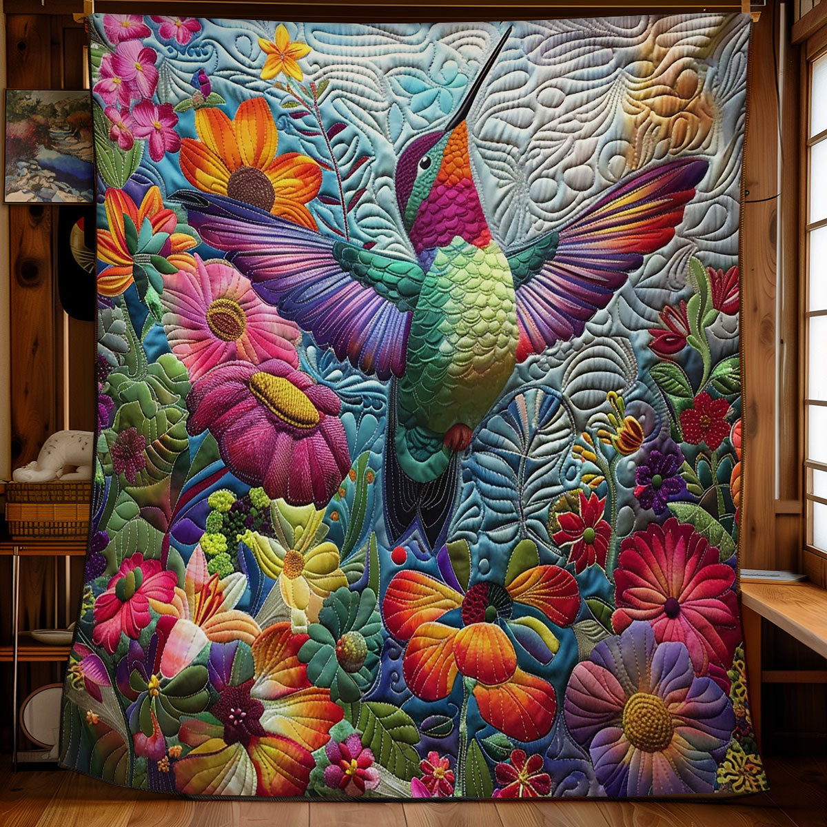 Twinkle Hummingbird WM2408052CL Quilt Blanket