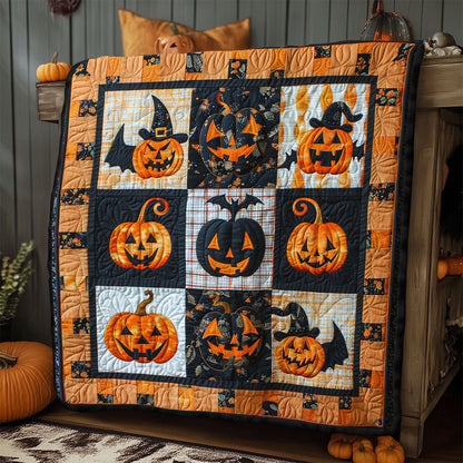 Weird Pumpkin SR2108028CL Quilt Blanket