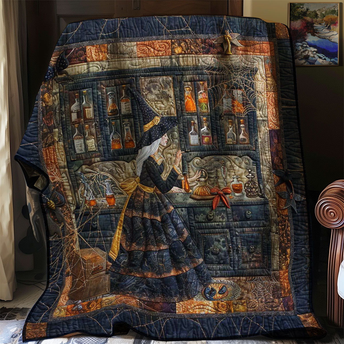 Witch’s Shadowy Spells WN2808113CL Quilt Blanket