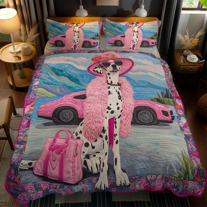 Fashionista Dalmatian WN1102055CL Quilted Bedding Set