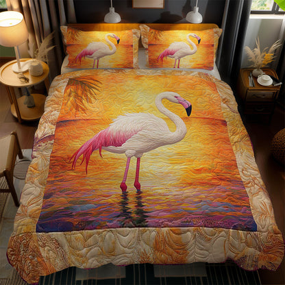 Golden Flamingo WN1102059CL Quilted Bedding Set