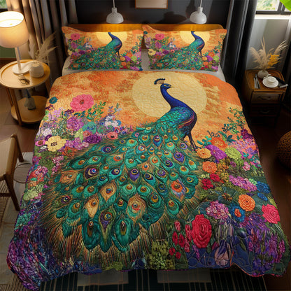 Peacock Blossom WN1102070CL Quilted Bedding Set