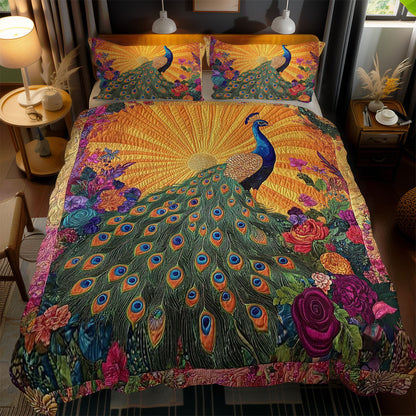 Peacock Elegance WN1102071CL Quilted Bedding Set