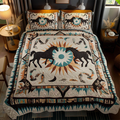Sacred Horse WN1102078CL Quilted Bedding Set
