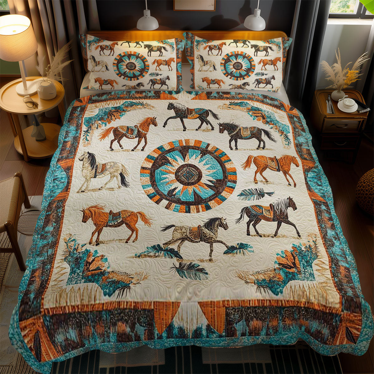 Wild Horse WN1102090CL Quilted Bedding Set