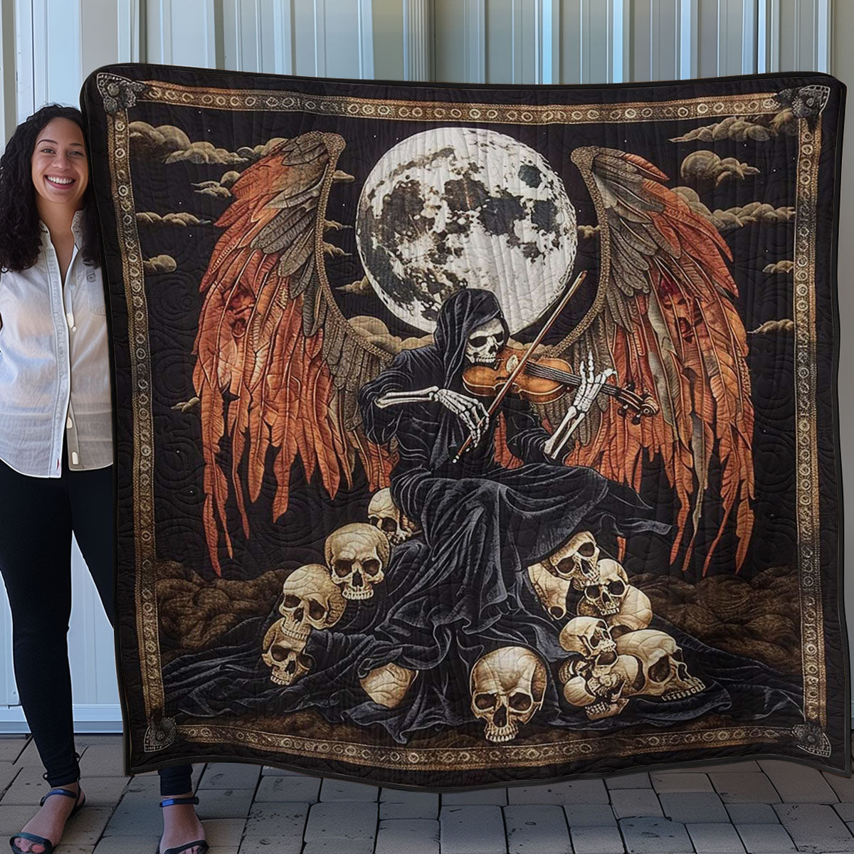 Abyssal Boneplayer WN0908088CL Quilt Blanket