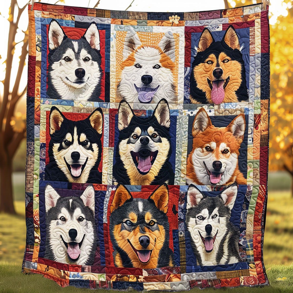 Adorable Husky SR0908019CL Quilt Blanket
