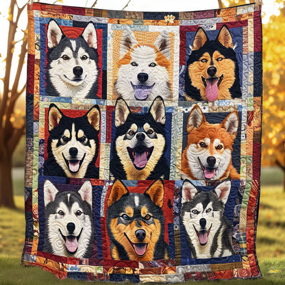 Adorable Husky SR0908019CL Quilt Blanket