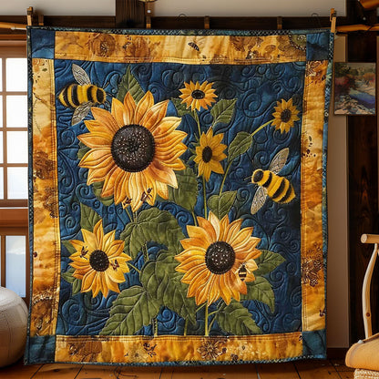Bee Buzzing Garden WN2108110CL Quilt Blanket