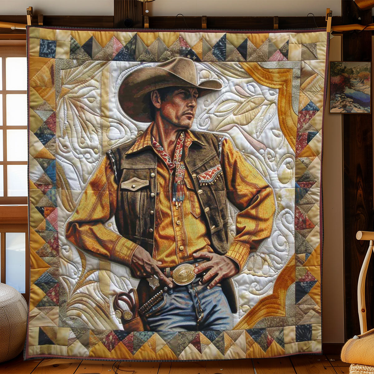Brave Cowboy Comforter WN2108016CL Quilt Blanket
