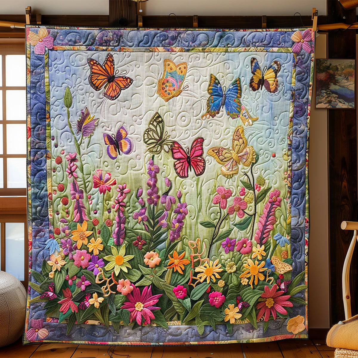 Butterfly Fantasy WN2108092CL Quilt Blanket