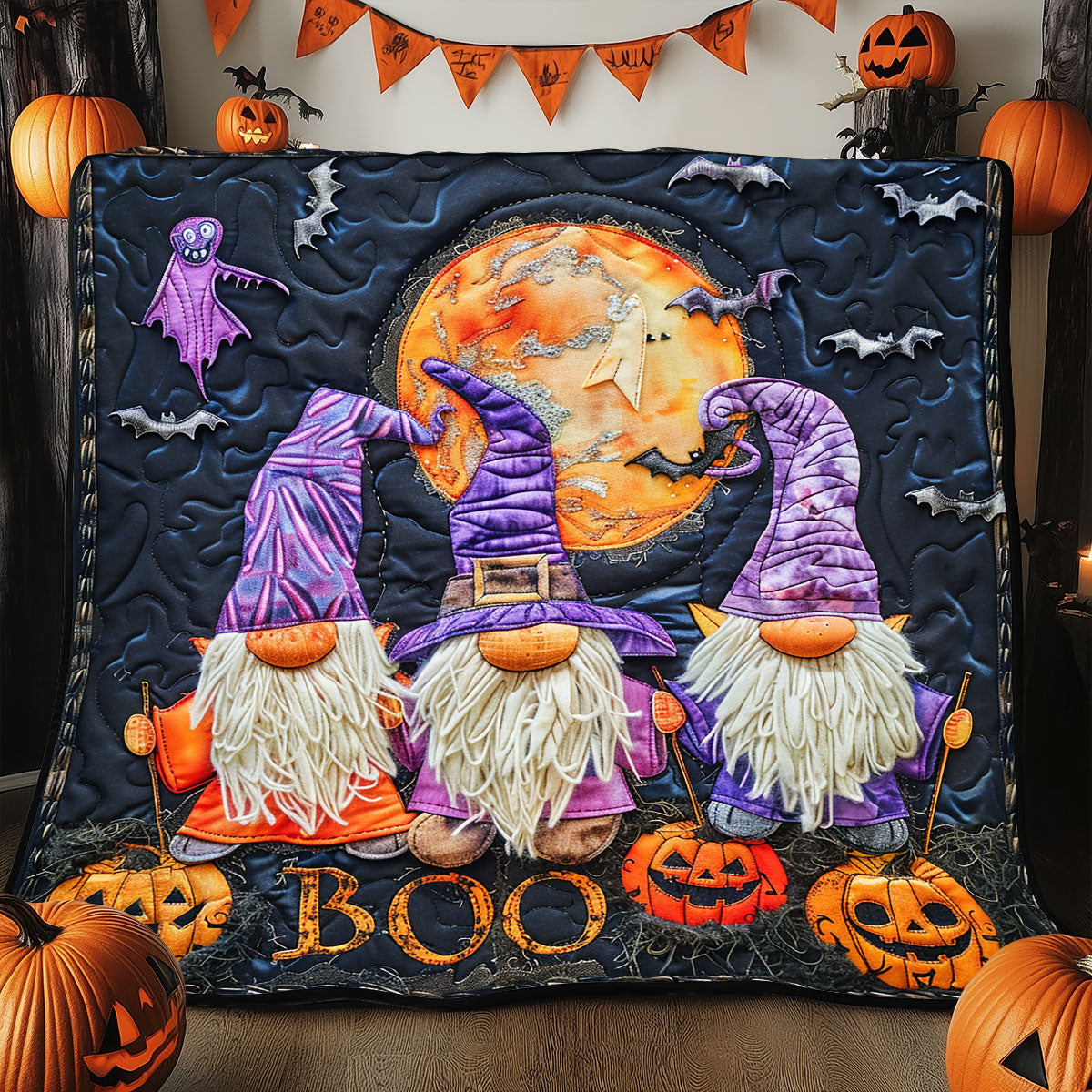 Gnomes Eve SR0908053CL Quilt Blanket