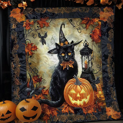 Halloween Black Cat Magic WN1908096CL Quilt Blanket