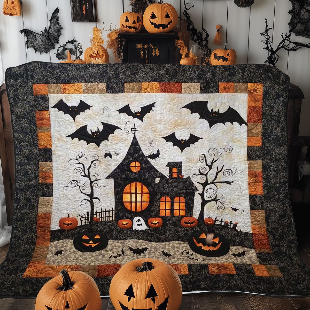 Halloween Fright WN0608063CL Quilt Blanket
