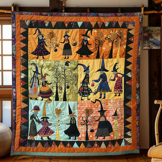 Halloween Witches' Magical Night WN3008040CL Quilt Blanket