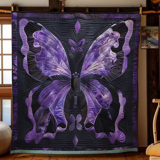 Midnight Butterfly Dance WN0909027CL Quilt Blanket