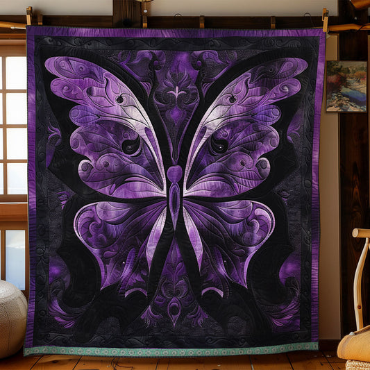 Mystic Purple Butterfly WN0909025CL Quilt Blanket