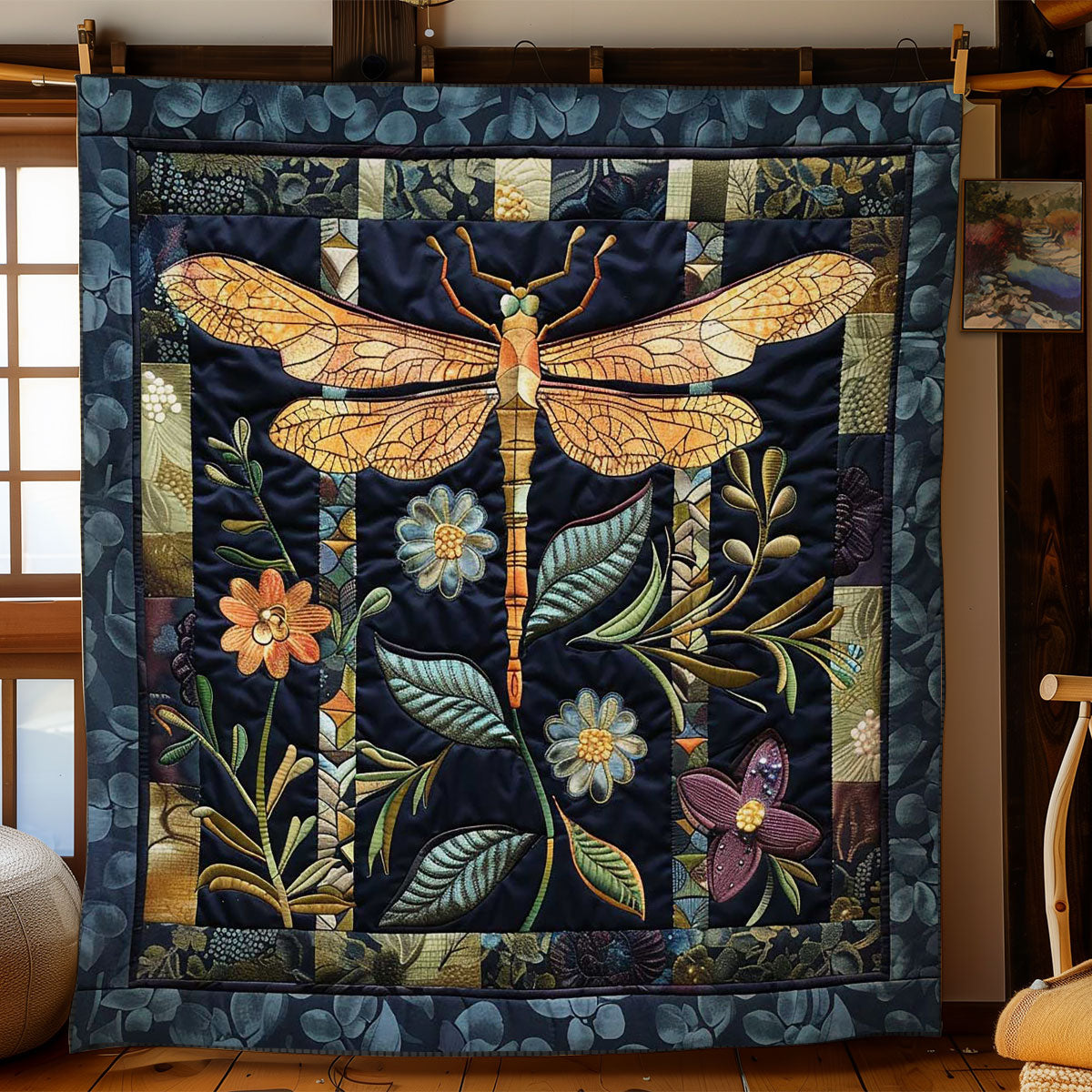 Mystical Dragonfly Dance WN2808032CL Quilt Blanket