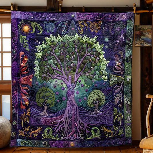 Night’s Tree Of Life WN2408164CL Quilt Blanket