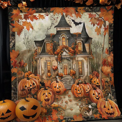 Pumpkin Haunted Haven WN1908064CL Quilt Blanket