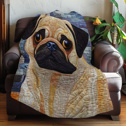 Snuggle Pug WN0508016CL Quilt Blanket