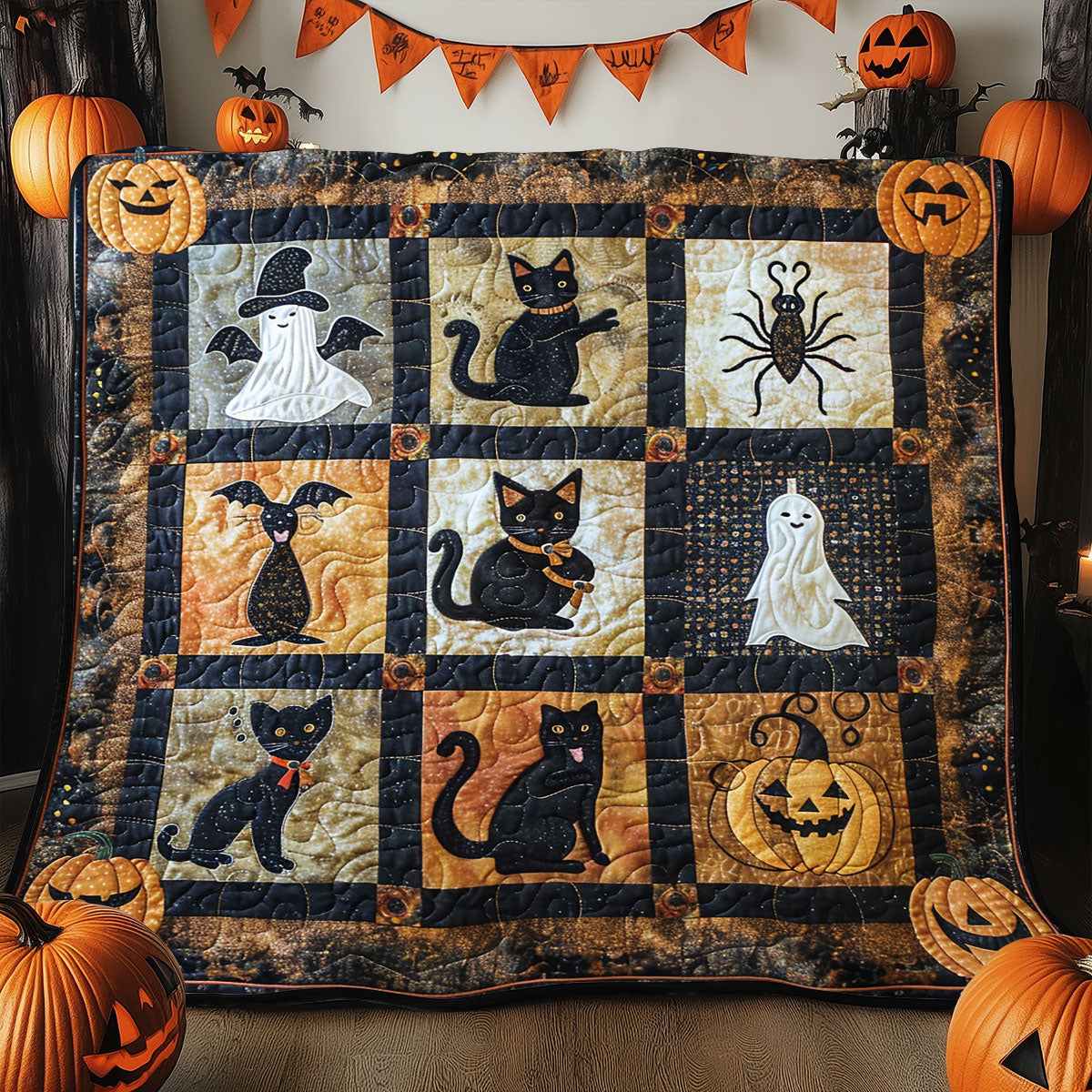 Spooky Halloween Collection SR2108034CL Quilt Blanket