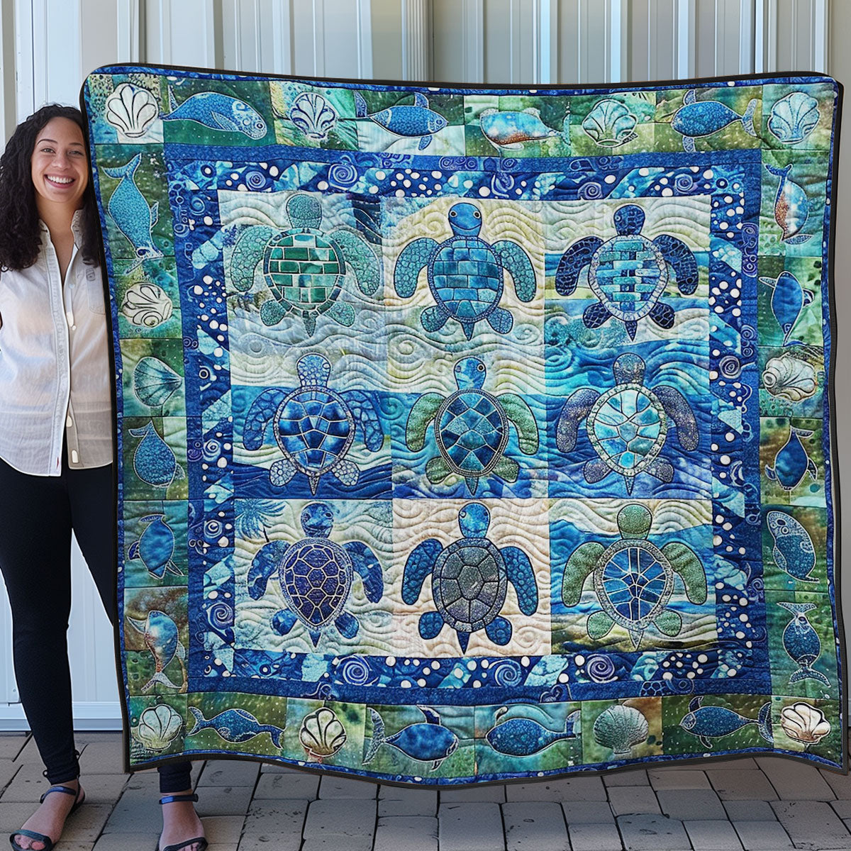 Turtles WM0808028CL Quilt Blanket