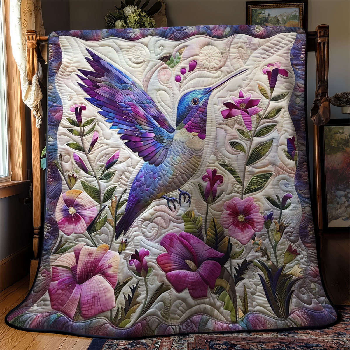 Twinkle Hummingbird WM0909014CL Quilt Blanket