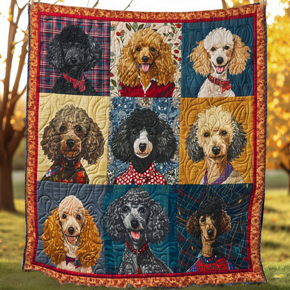 Vintage Poodle SR1008007CL Quilt Blanket