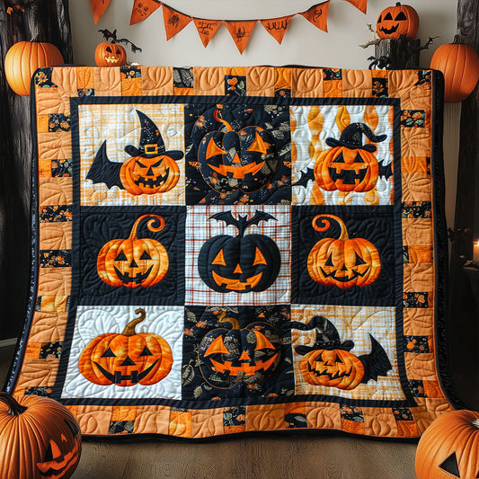 Weird Pumpkin SR2108028CL Quilt Blanket