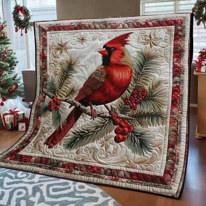 Winter Cardinal SR1408013CL Quilt Blanket