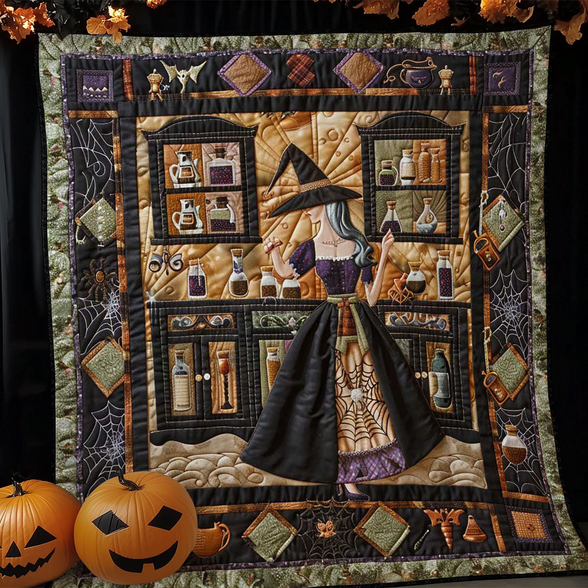 Witch’s Alchemical Secrets WN2808117CL Quilt Blanket