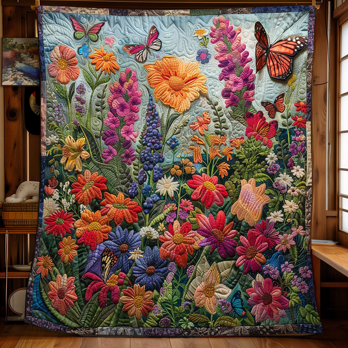 Butterfly Breeze WN2108096CL Quilt Blanket