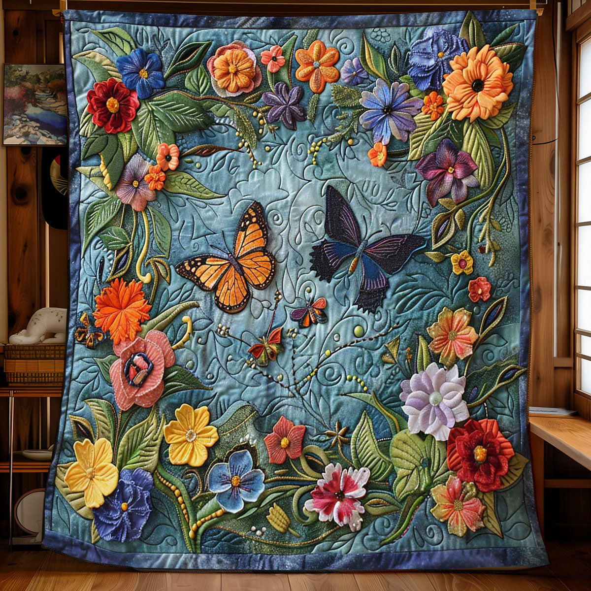 Butterfly Whisper WN2108090CL Quilt Blanket