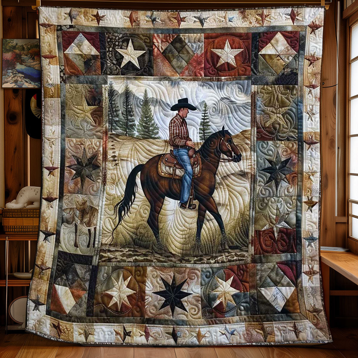 Cowboy Trail WN2108015CL Quilt Blanket