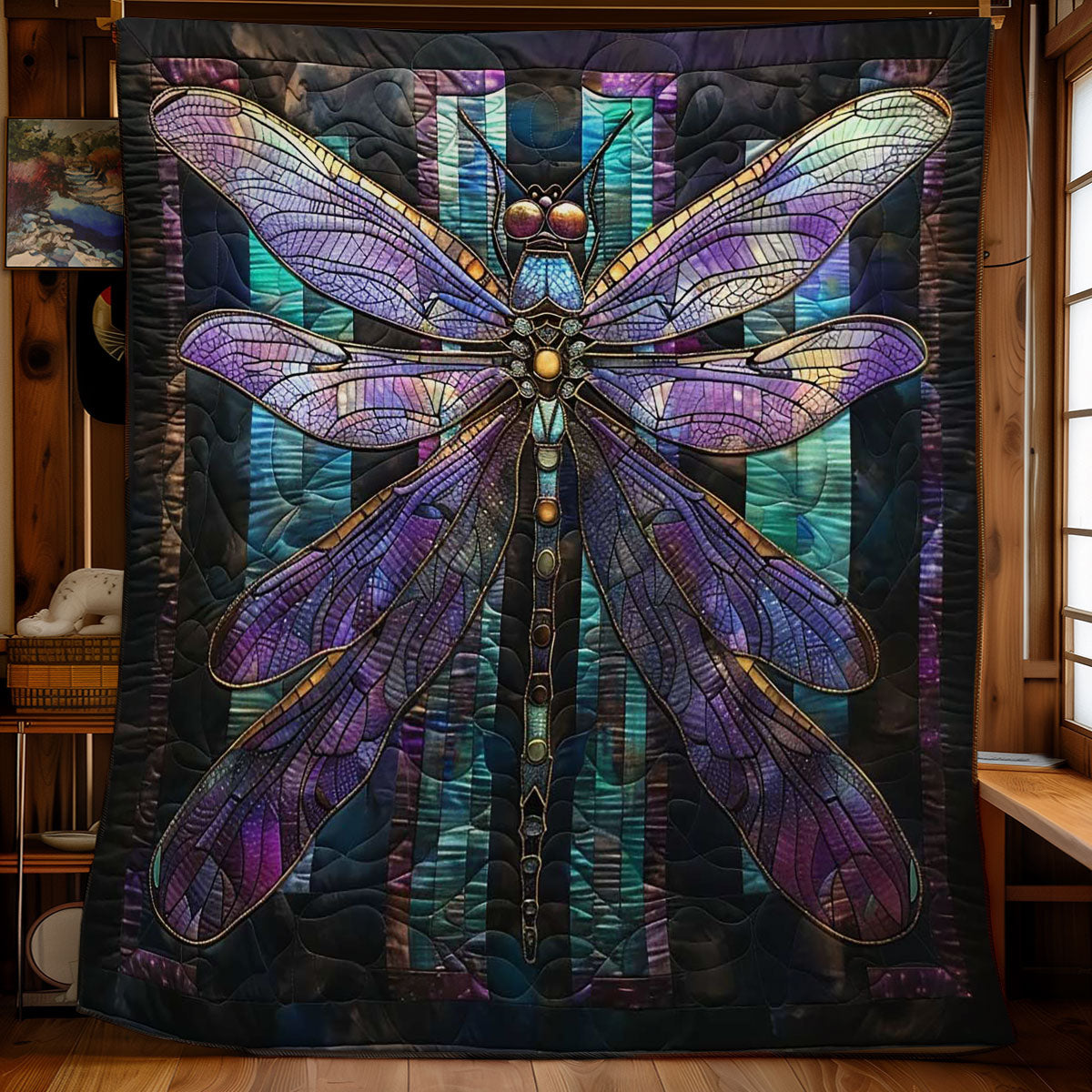Dragonfly Delight WN2708003CL Quilt Blanket