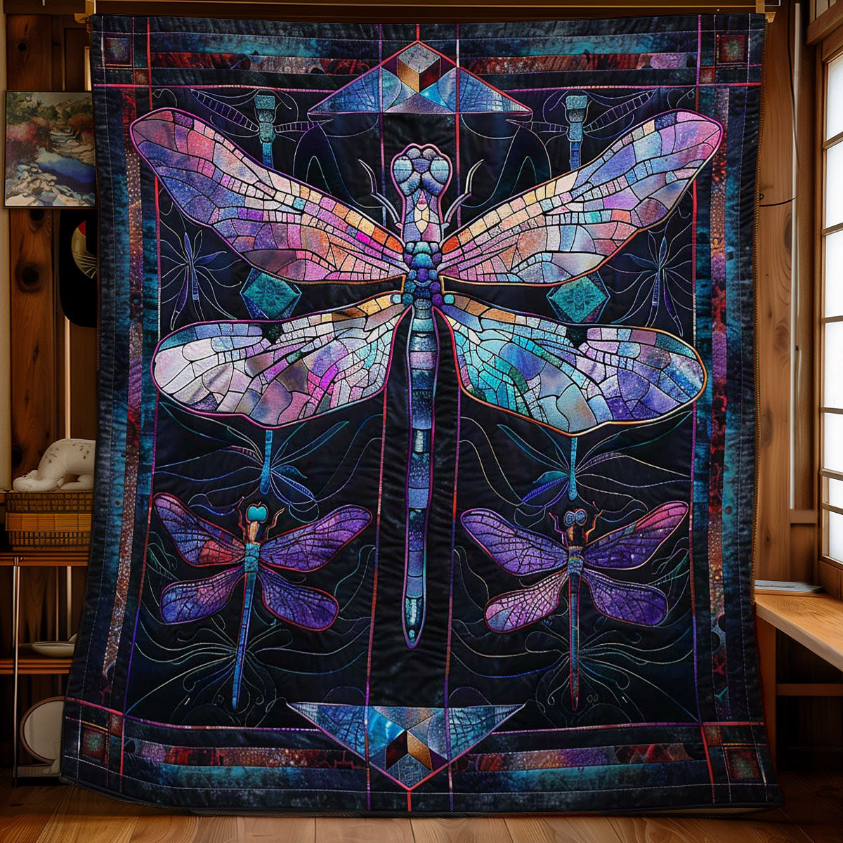 Mystic Dragonfly WN2708001CL Quilt Blanket