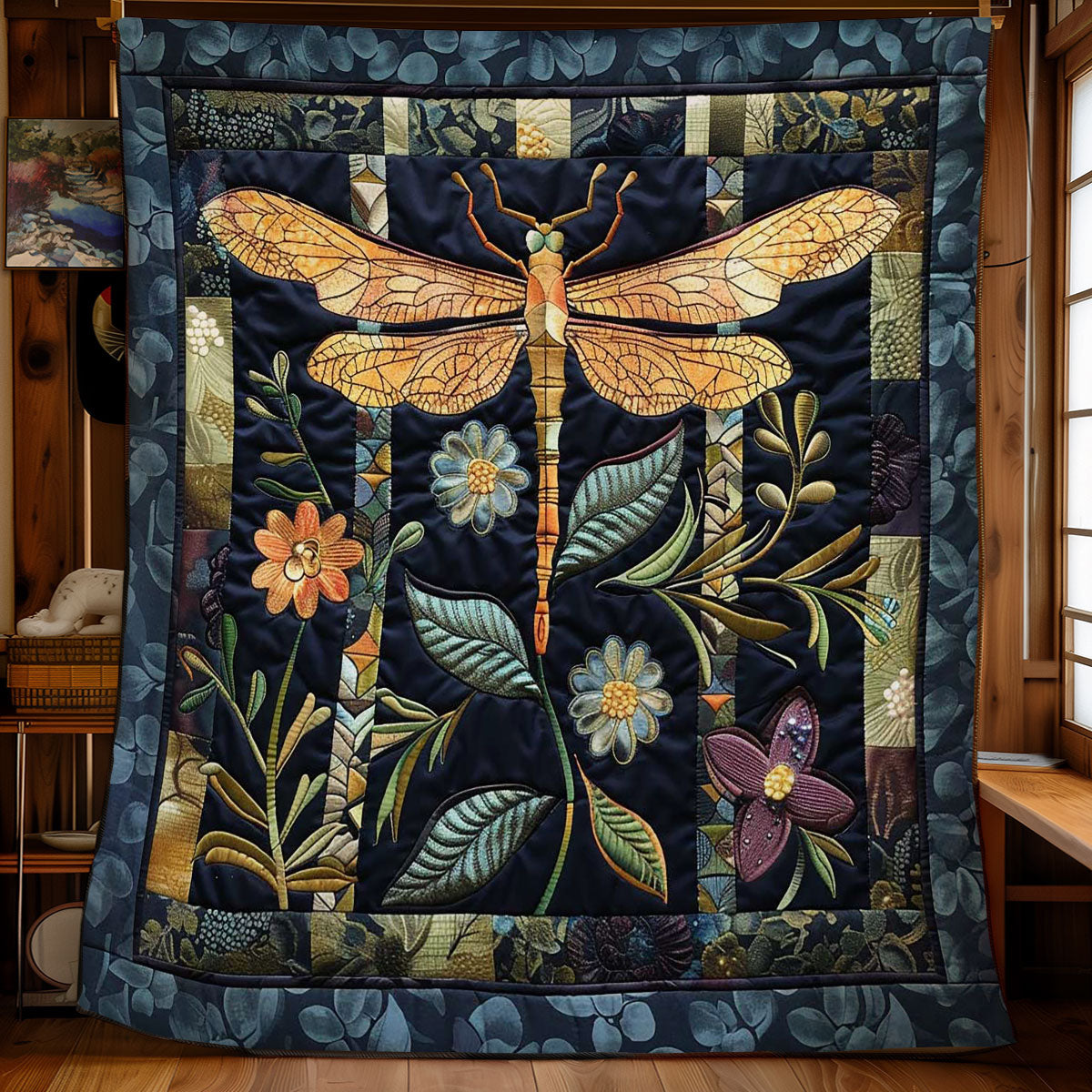 Mystical Dragonfly Dance WN2808032CL Quilt Blanket