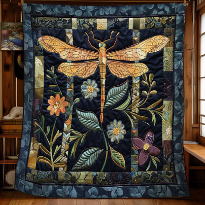 Mystical Dragonfly Dance WN2808032CL Quilt Blanket