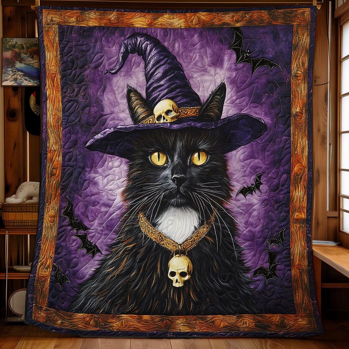 Magic Black Cat WY1001177CL Quilt Blanket