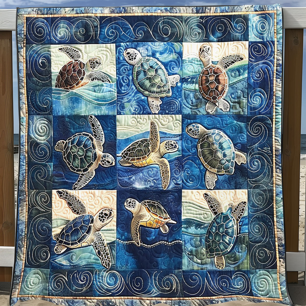 Sea Turtle SR1008018CL Quilt Blanket