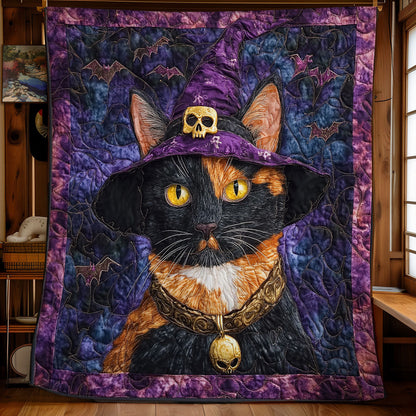 Mystic Witch Cat WY1001189CL Quilt Blanket