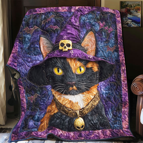 Mystic Witch Cat WY1001189CL Quilt Blanket