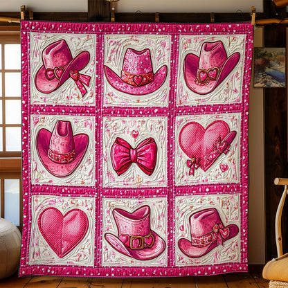 Pink Cowboy WY1001198CL Quilt Blanket