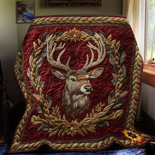 Royal Reindeer WY1212015CL Quilt Blanket
