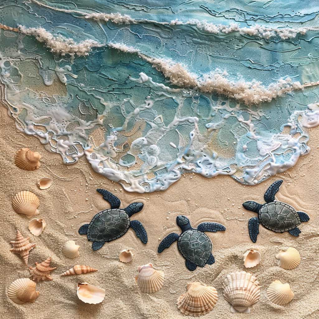 Sea Turtle WJ0909026CL Quilt Blanket