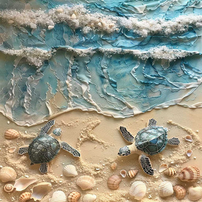Sea Turtle WJ1009027CL Quilt Blanket
