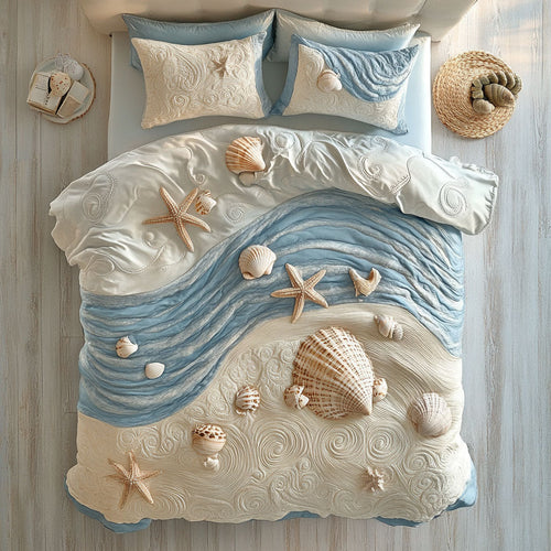 Seashell WX2402034CL Quilted Bedding Set