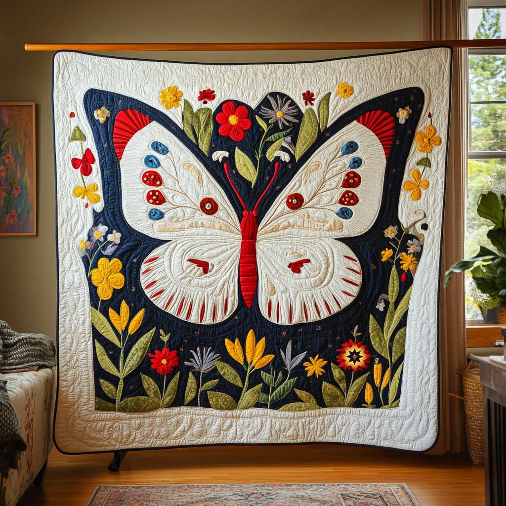 Spring Butterfly Patchwork WP1911028CL Quilt Blanket