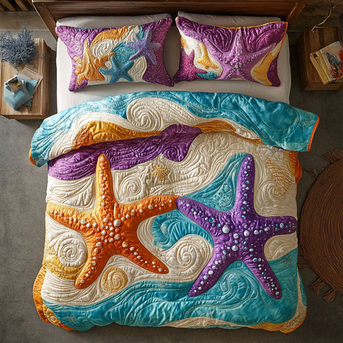 Starfish WX2402036CL Quilted Bedding Set